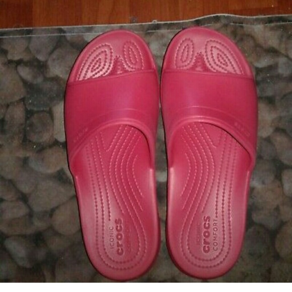 AUTH CROCS*CLASSIC SLIDE*PEPPER*US MEN'S 8*WOM. 10 - Picture 1 of 8